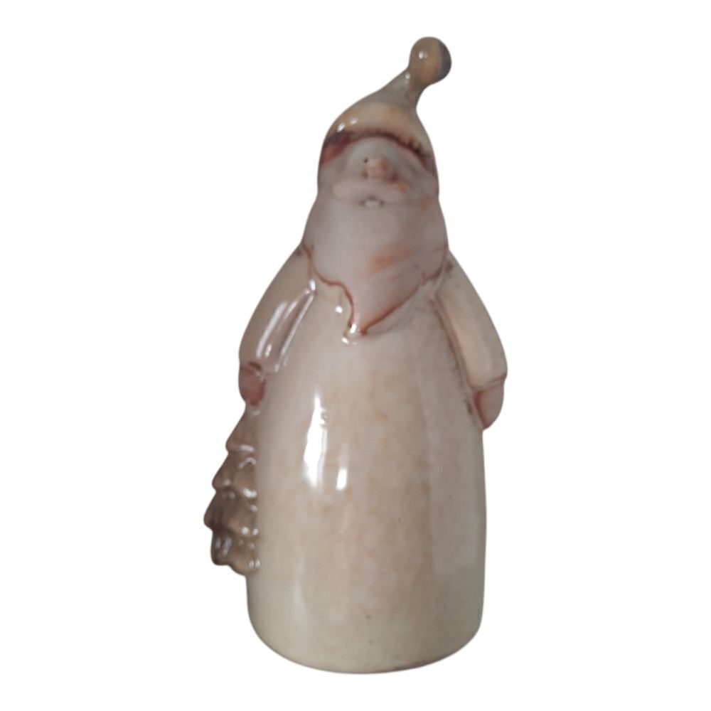 Ceramic Pottery Farmhouse Santa Figure